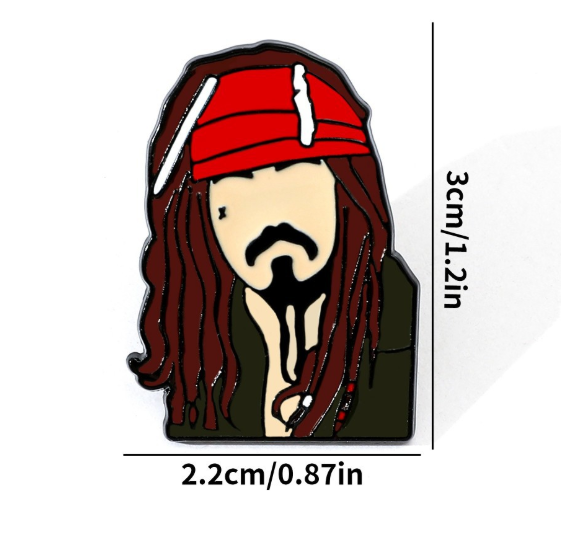 Pines de Jack Sparrow - Piratas del Caribe