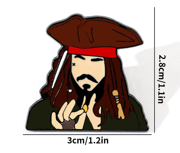 Pines de Jack Sparrow - Piratas del Caribe