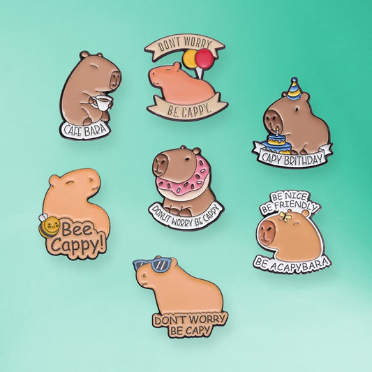 Pines de Capybara Frases