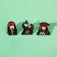 Pines de Jack Sparrow - Piratas del Caribe